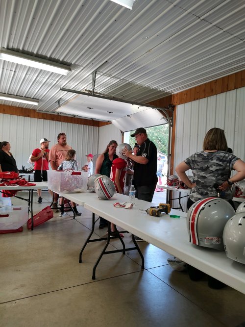 Helmet fitting for youth football